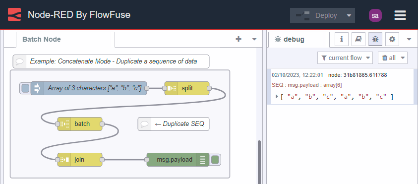Duplicating a sequence of data